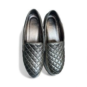 Johnston & Murphy Quilted Metallic Loafers